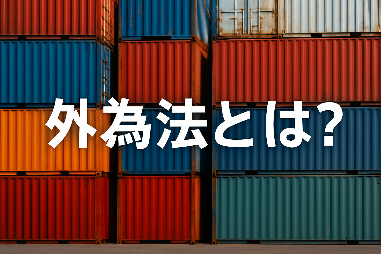 【最新版2025】外為法とは?基本から実務対応、最新動向まで徹底解説